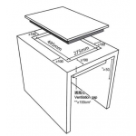 GARWOODS 樂思 EC-7298RC：288毫米嵌入式2合1電能煮食爐，電磁+電陶雙爐頭